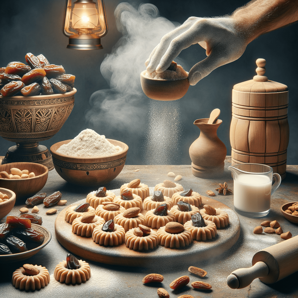 تعلمي طريقة صنع معمول رمضان بحشوة التمر والمكسرات