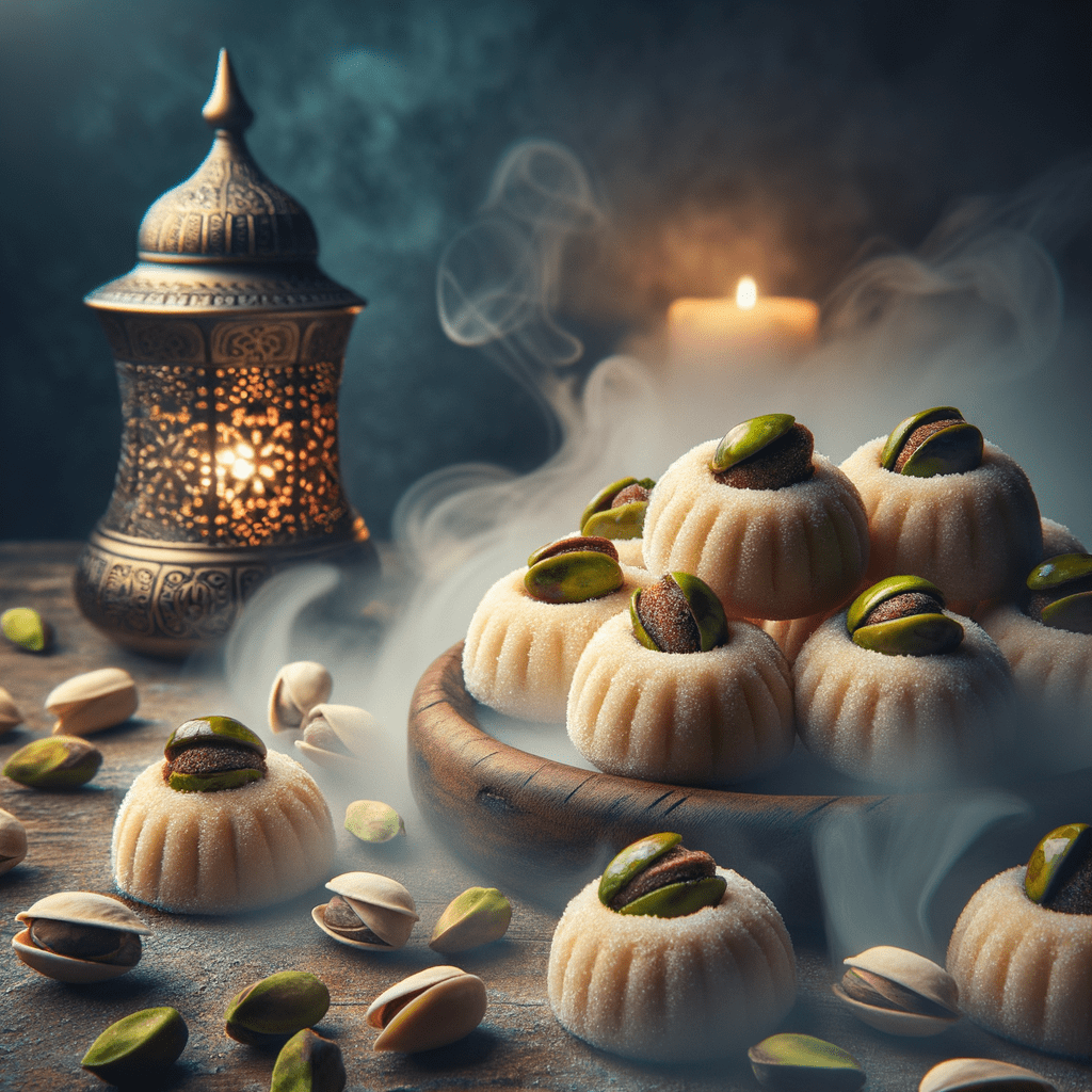 جربي تحضير معمول رمضان بالفستق الحلبي اللذيذ