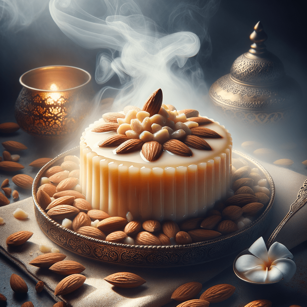 جربي صنع المهلبية الرمضانية باللوز والفانيليا