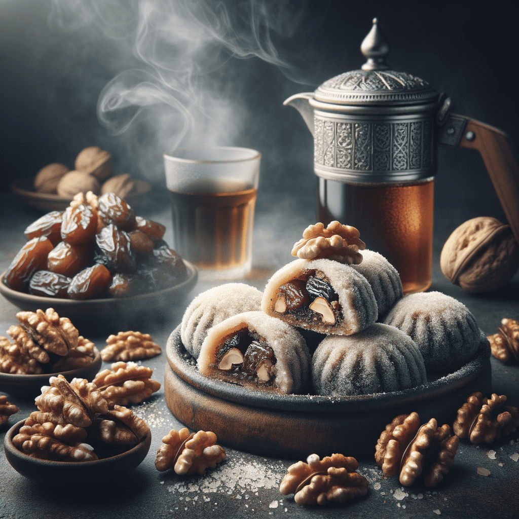 حضّري المعمول المحشو بالجوز والتمر في البيت